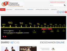 Tablet Screenshot of empresasradiofonicas.com.do